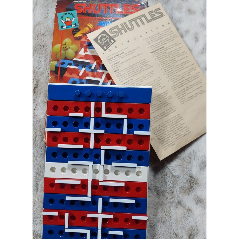 Vintage 1986 # 486 Shuttles Strategy Board Game - Complete